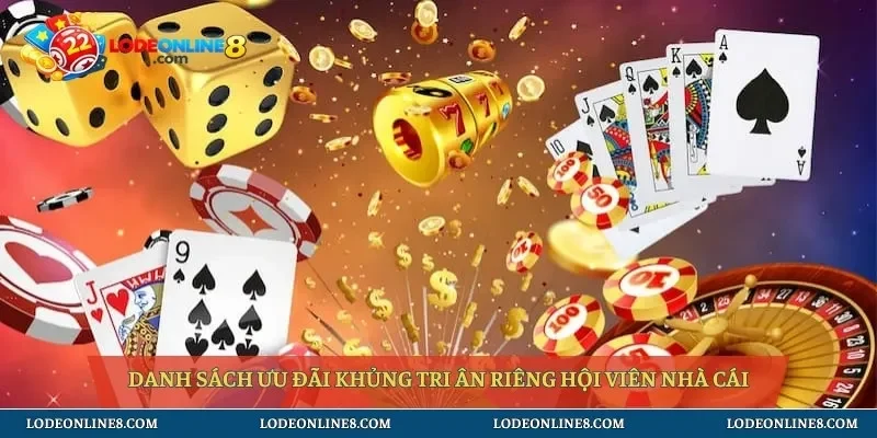 Danh sách ưu đãi khủng tri ân riêng hội viên nhà cái